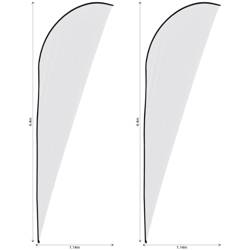 Legend 4m Sublimated Sharkfin Flying Banner Skin - Set Of 2 (Excludes Hardware) - Image 2