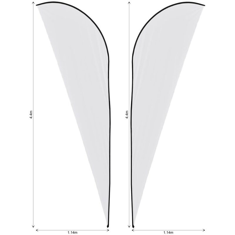 Legend 4m Sublimated Sharkfin Double-Sided Flying Banner Skin (Excludes Hardware) - Image 2