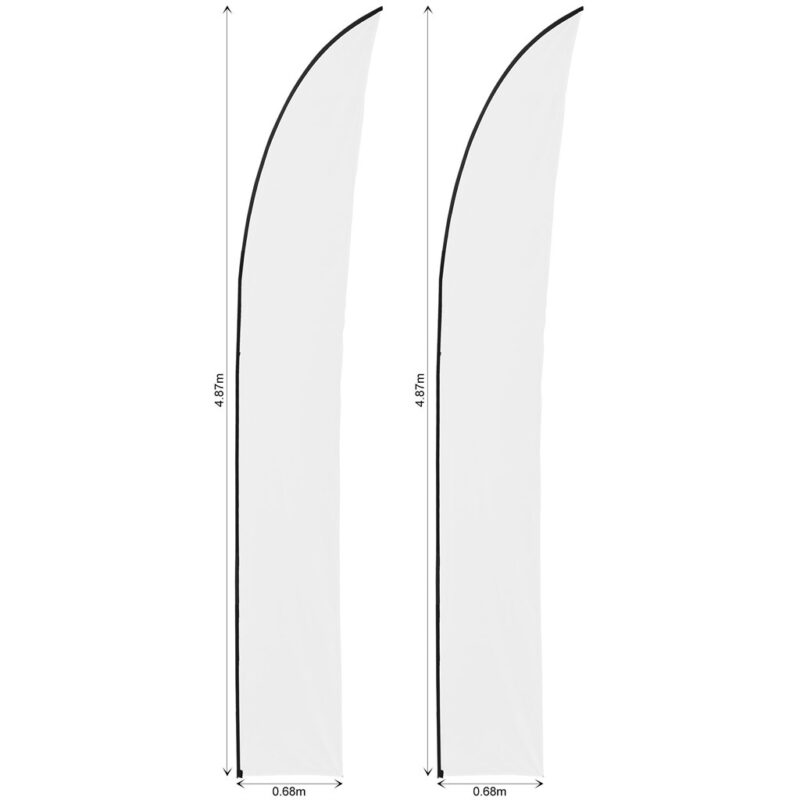Legend 4m Sublimated Arcfin Flying Banner Skin - Set Of 2 (Excludes Hardware) - Image 2