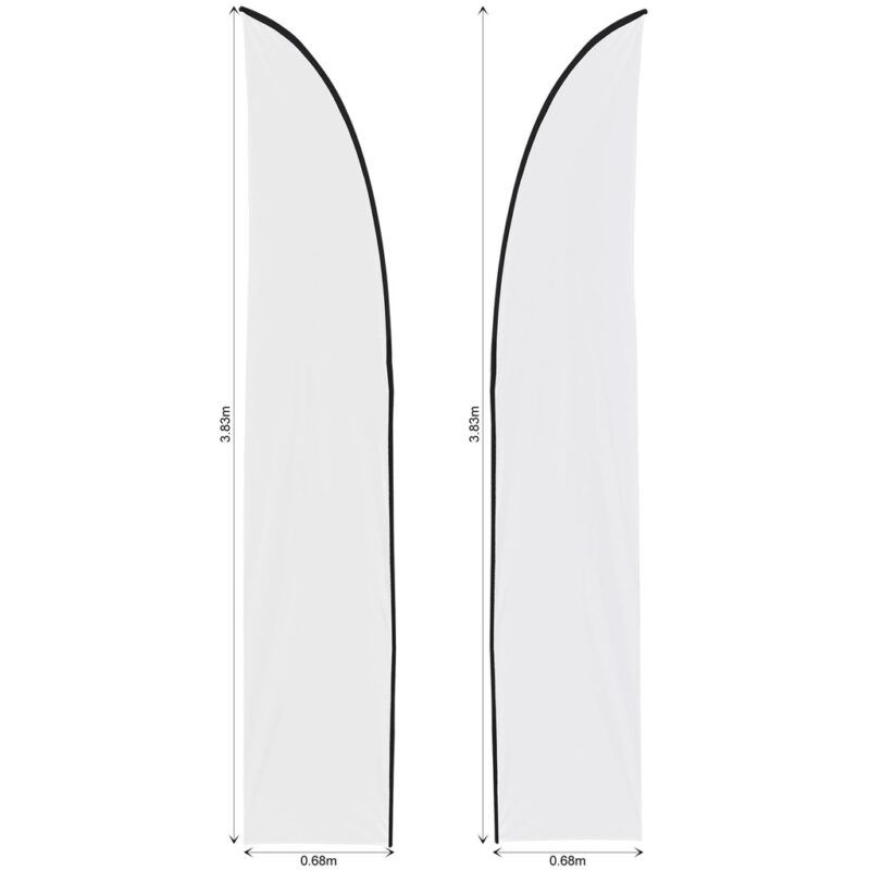 Legend 3m Sublimated Arcfin Double-Sided Flying Banner Skin (Excludes Hardware) - Image 2