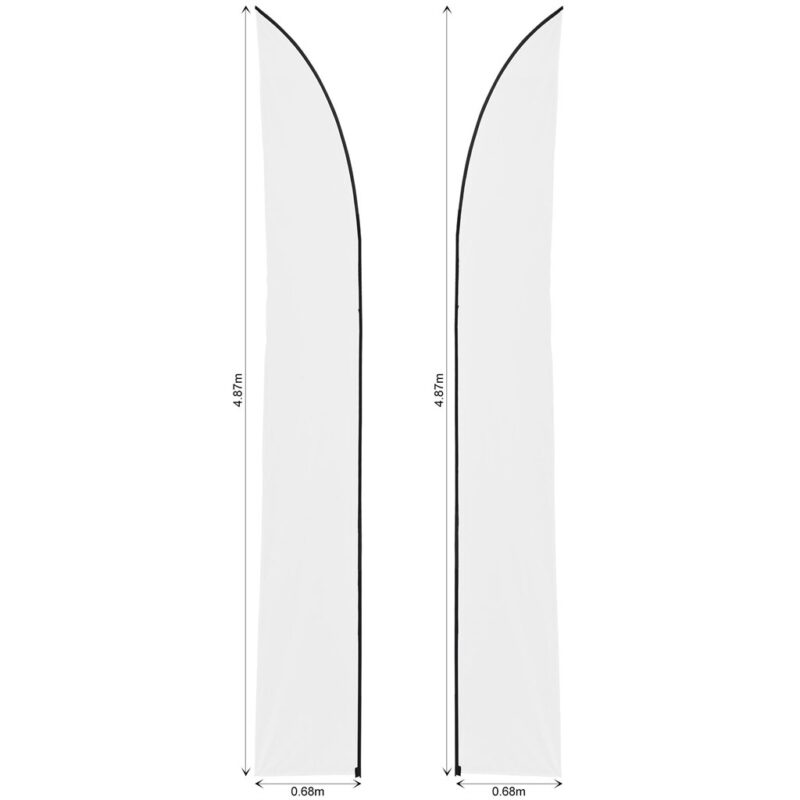 Legend 4m Sublimated Arcfin Double-Sided Flying Banner Skin (Excludes Hardware) - Image 2