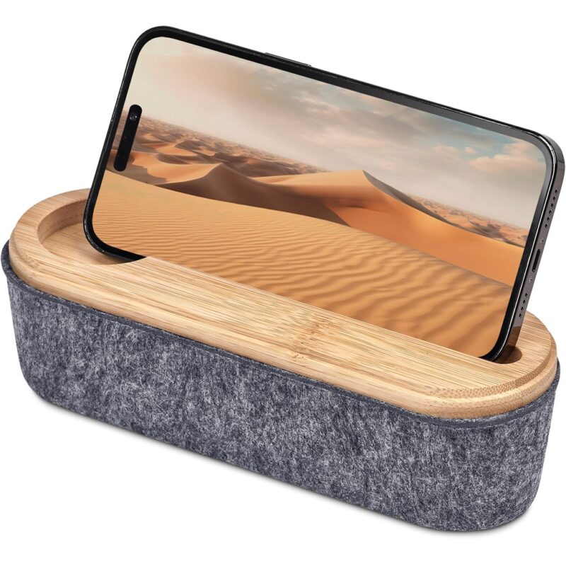 Okiyo Byoga Recycled PET Felt & Bamboo Stationery Case - Image 12