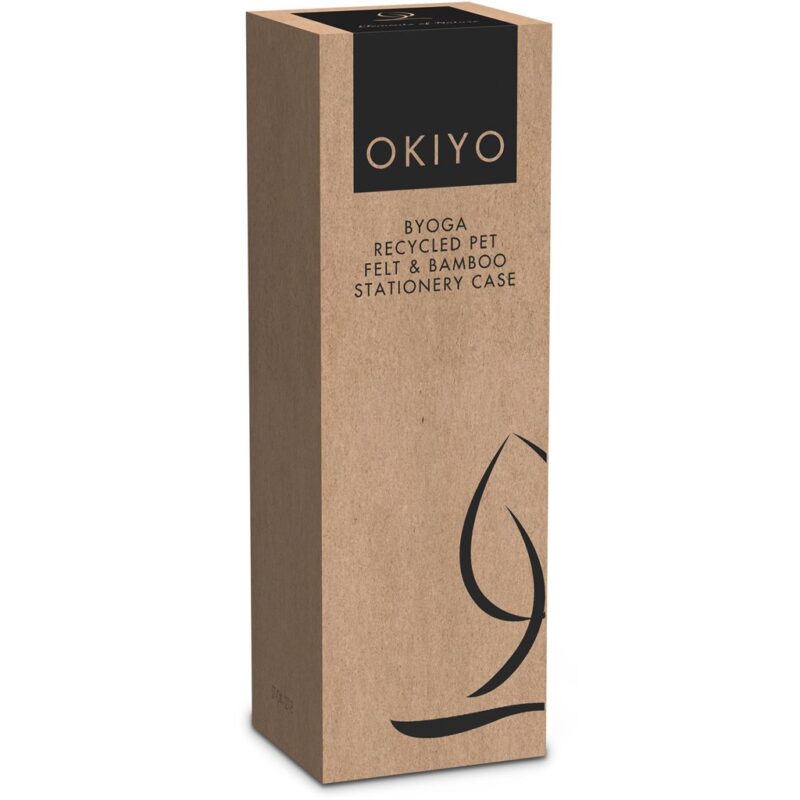 Okiyo Byoga Recycled PET Felt & Bamboo Stationery Case - Image 17