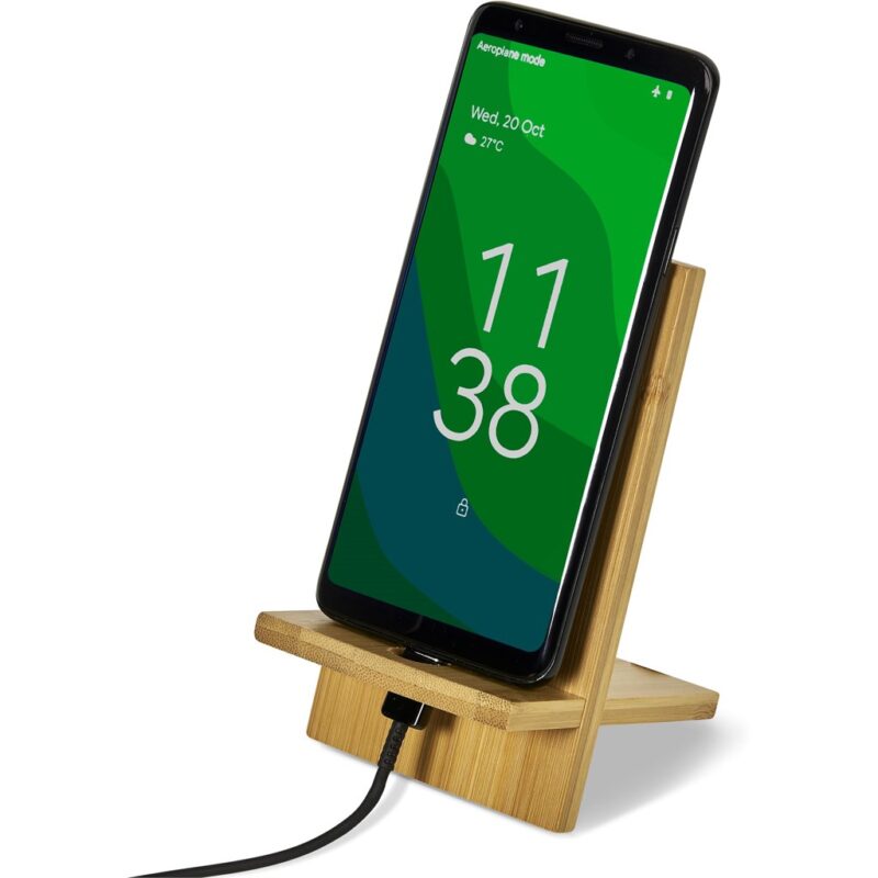 Okiyo Ekslens Bamboo Phone Stand - Image 6