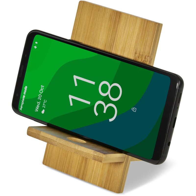Okiyo Ekslens Bamboo Phone Stand - Image 8