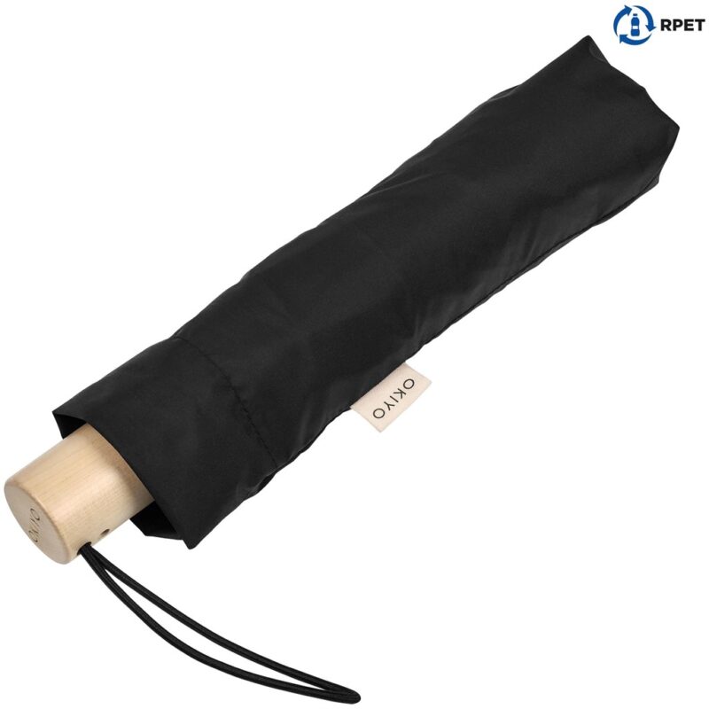Okiyo Ameno Recycled PET Auto-Open Compact Umbrella - Image 6
