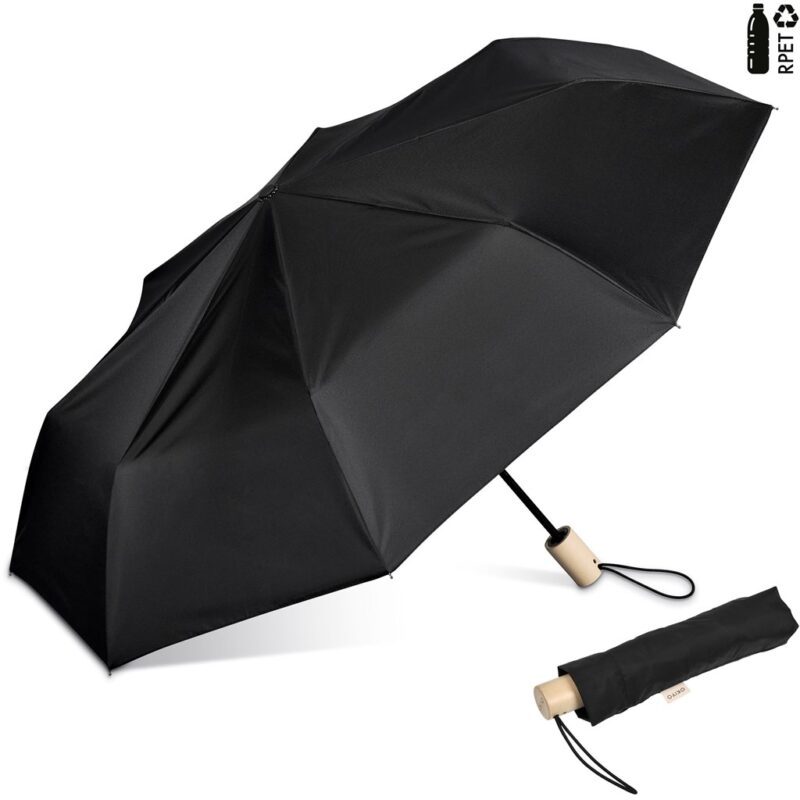 Okiyo Ameno Recycled PET Auto-Open Compact Umbrella - Image 7