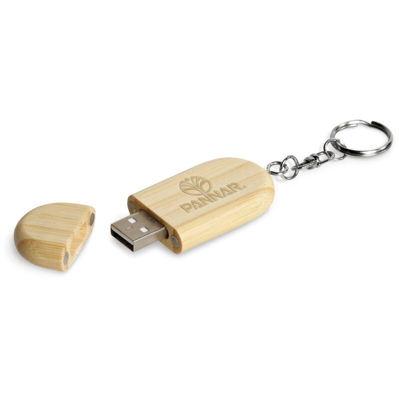 Okiyo Benkyou Bamboo Flash Drive Keyholder - 8GB - Image 5