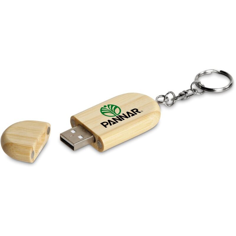 Okiyo Benkyou Bamboo Flash Drive Keyholder - 8GB - Image 7