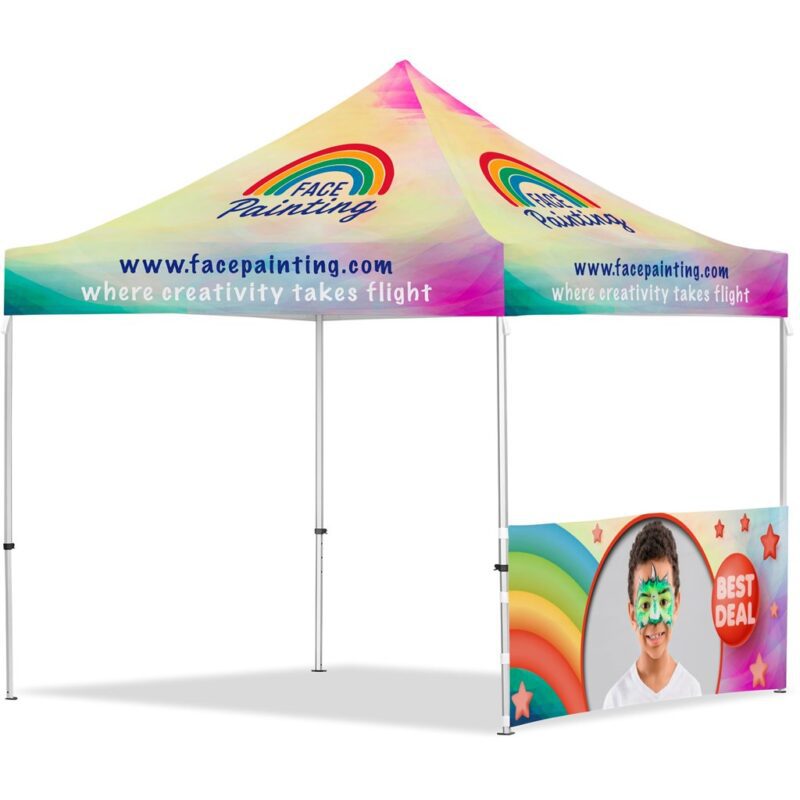 Coated Steel Sublimated Gazebo 3m x 3m - 1 Half-Wall Skin - Image 2