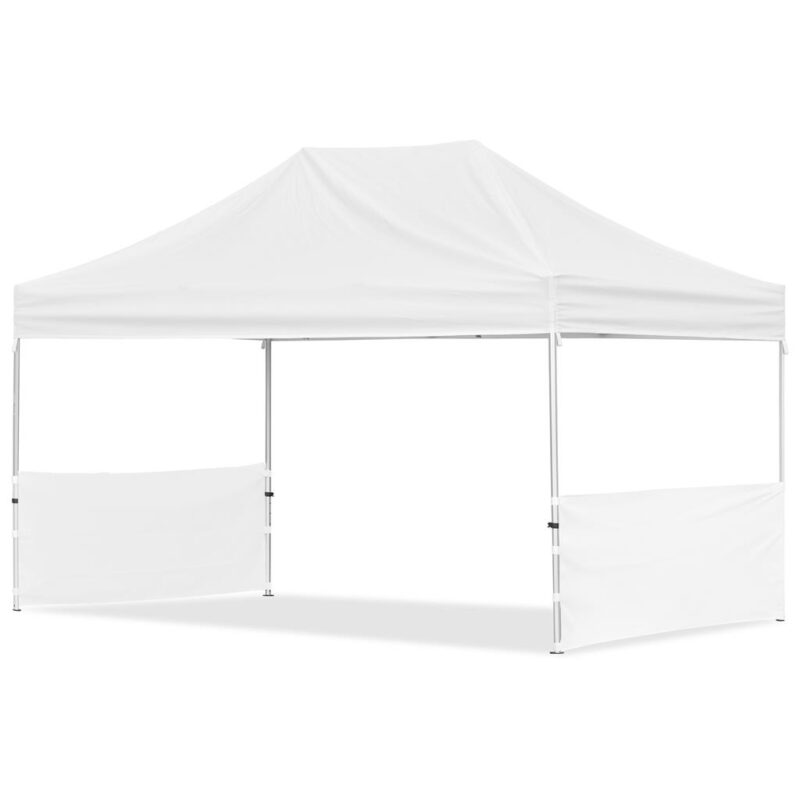 Coated Steel Sublimated Gazebo 4.5m x 3m - 2 Short  Half-Wall Skins - Image 7