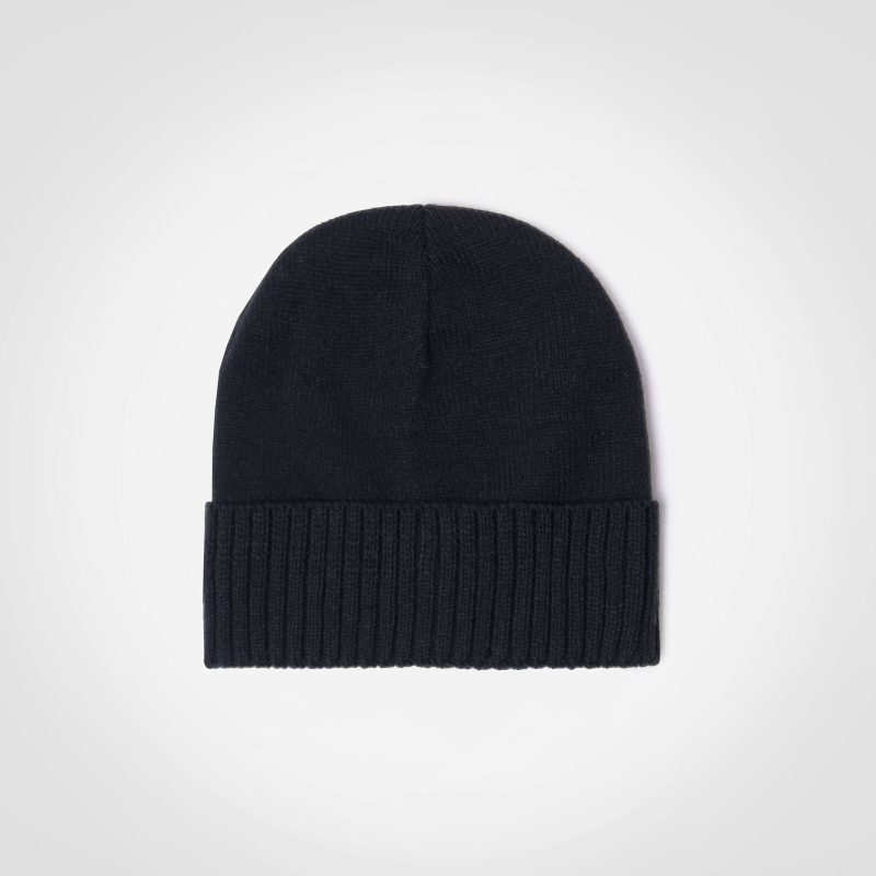 Summit Beanie in Black – Timeless black beanie offering warmth and style