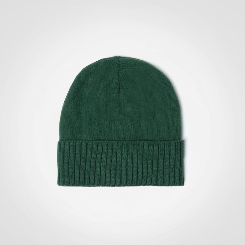 Summit Beanie in Bottle Green – Warm knitted beanie with a snug fit and stretch fabric