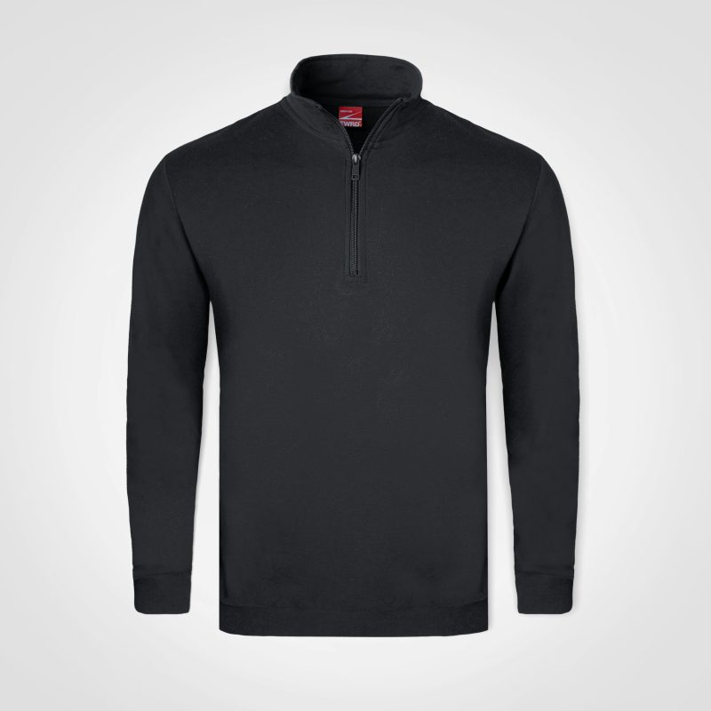 FWRD quarter-zip sweater in black