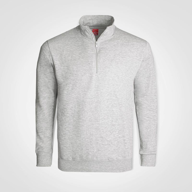 FWRD quarter-zip sweater in Grey Melange