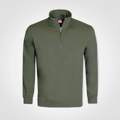 FWRD quarter-zip sweater in Olive Green