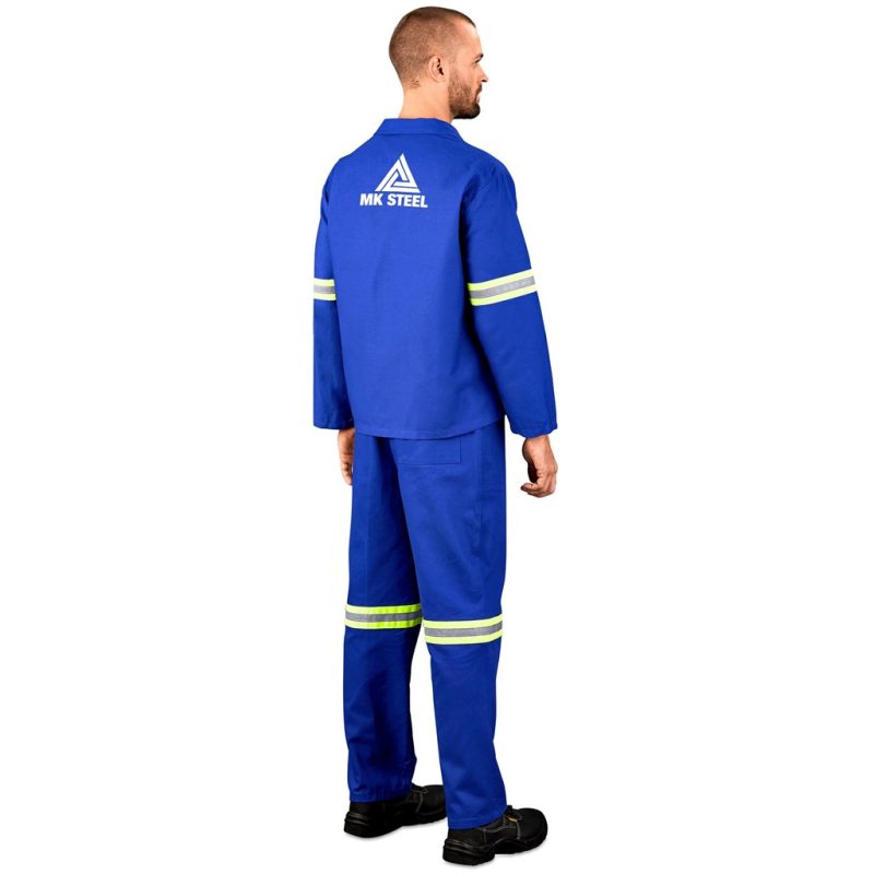 Technician 100% Cotton Conti Suit - Reflective Arms & Legs - Yellow Tape - Image 7