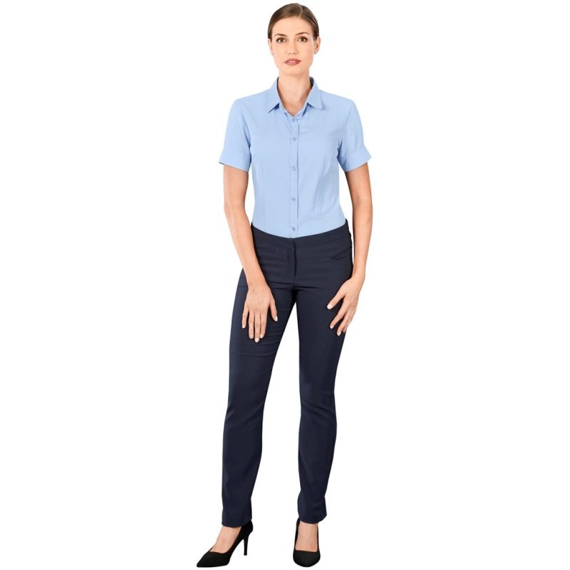 Ladies Short Sleeve Nottingham Shirt - Image 2