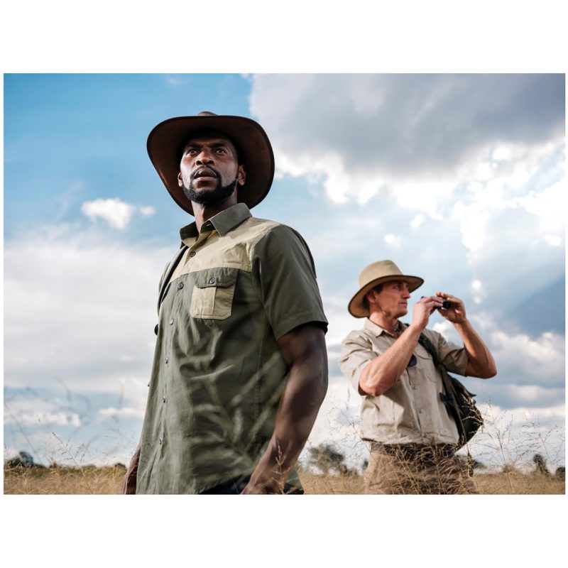 Mens Short Sleeve Serengeti 2-Tone Bush Shirt - Image 8