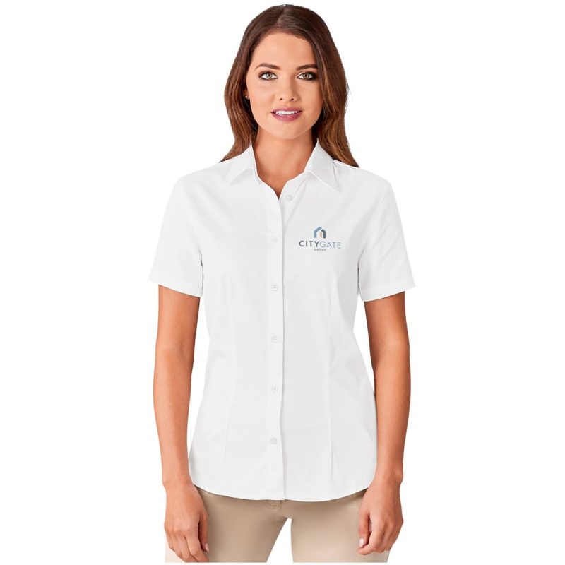 Ladies Short Sleeve Milano Shirt - Image 5