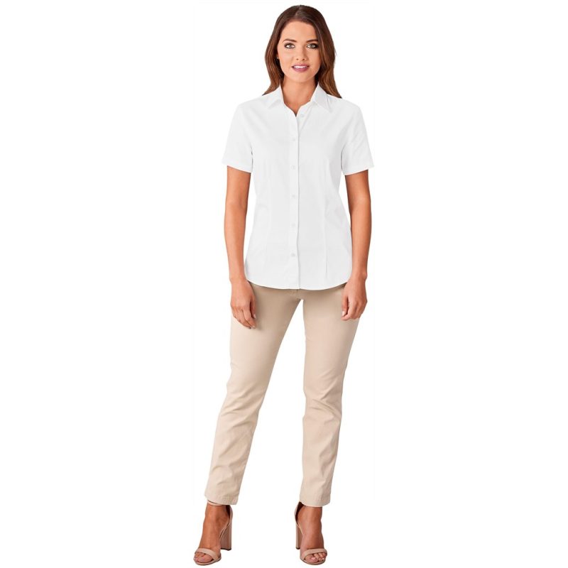 Ladies Short Sleeve Milano Shirt - Image 4