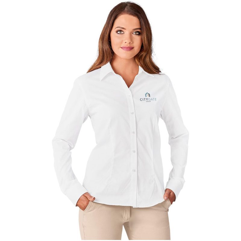 Ladies Long Sleeve Milano Shirt - Image 3