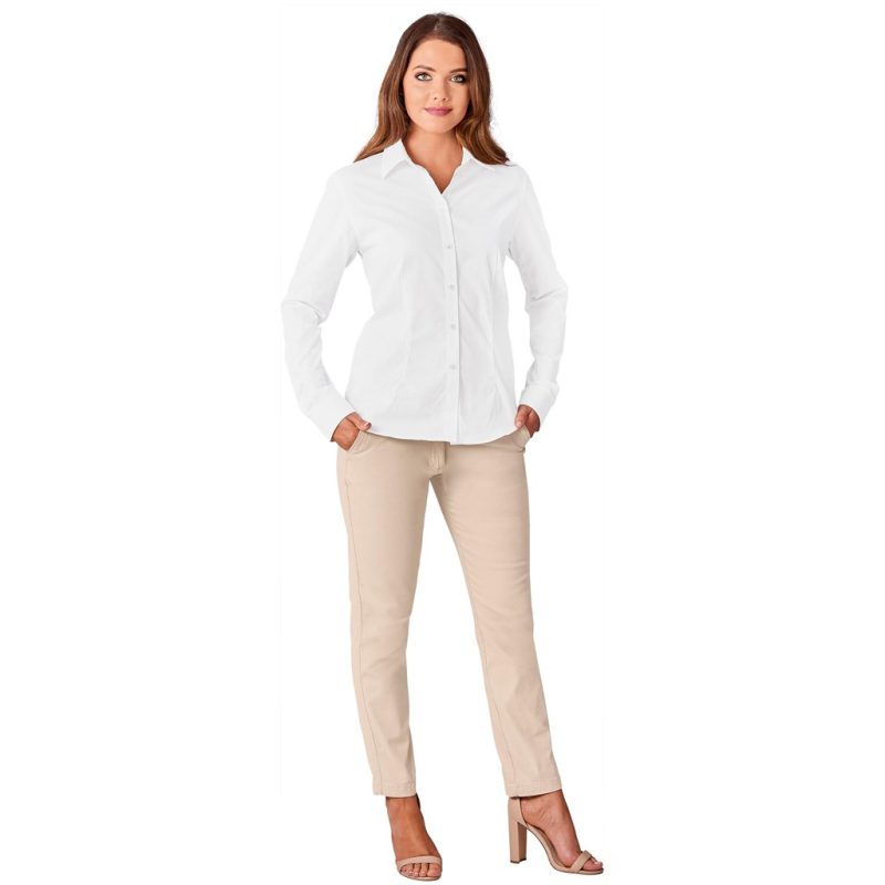 Ladies Long Sleeve Milano Shirt - Image 2