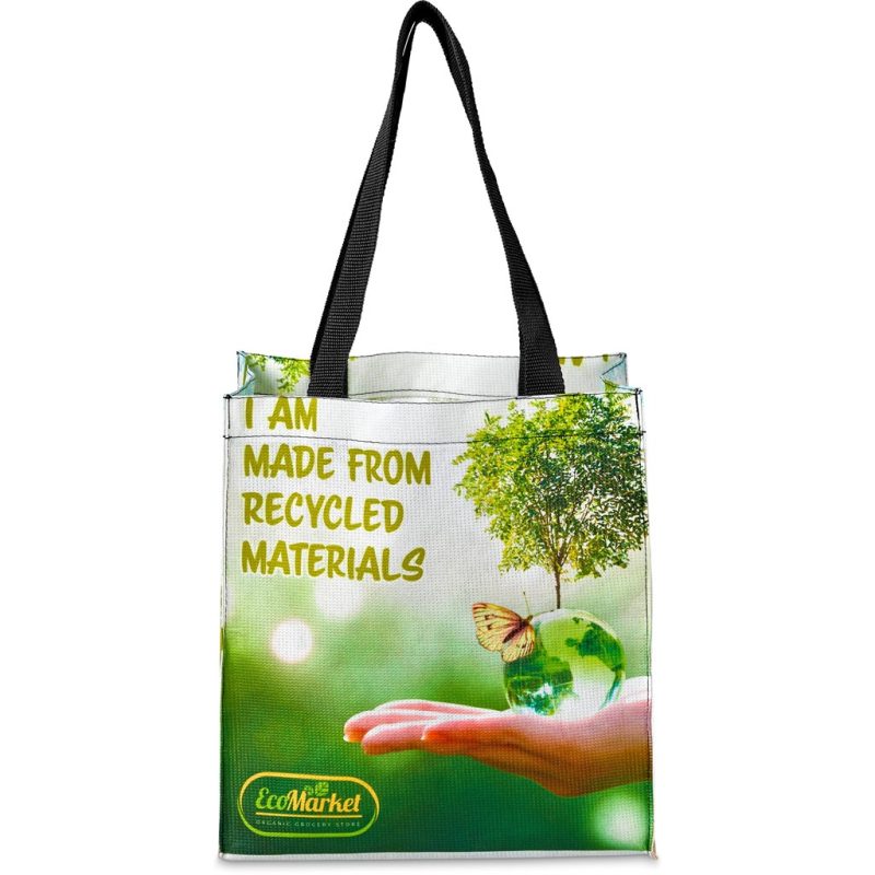 Hoppla Gateway Recycled PET Stitch-Bond Shopper - Image 4