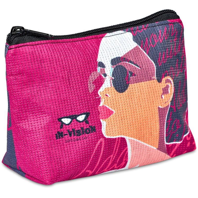 Hoppla Leanne Recycled PET Stitch-Bond Mini Toiletry Bag - Image 5