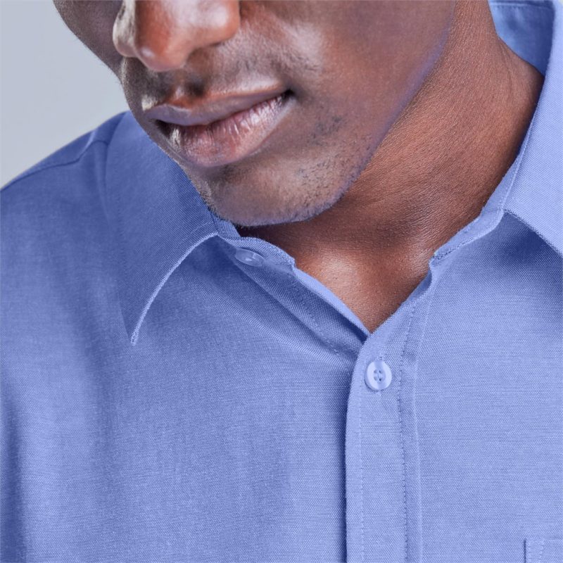 Mens Short Sleeve Oxford Shirt - Image 3