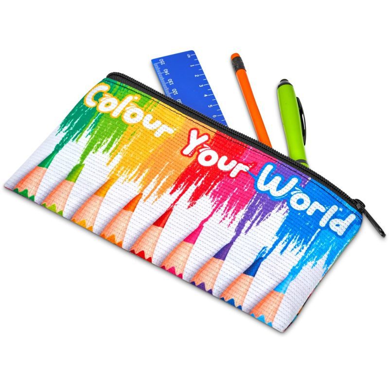 Hoppla Junior Recycled PET Stitch-Bond Pencil Case - Image 4