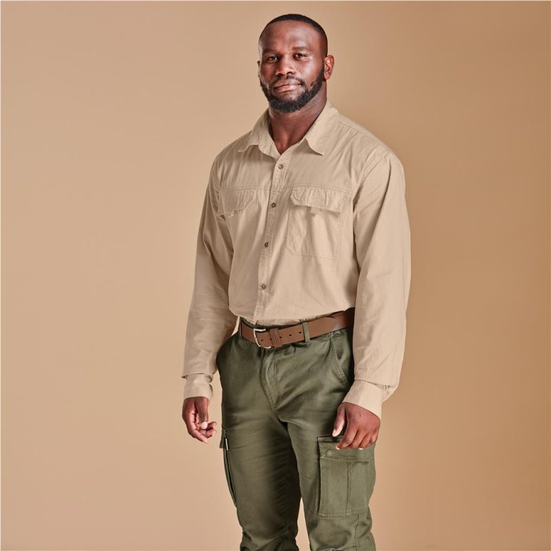 Mens Long Sleeve Mawenzi Twill Shirt - Image 4