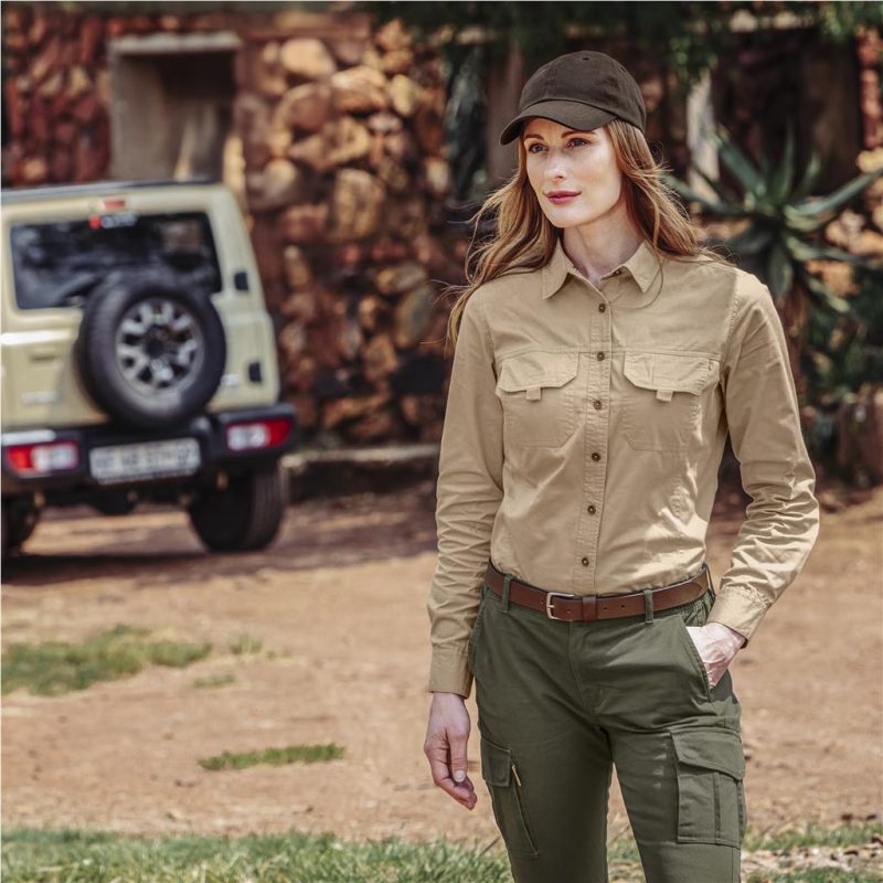 Ladies Long Sleeve Mawenzi Twill Shirt - Image 7