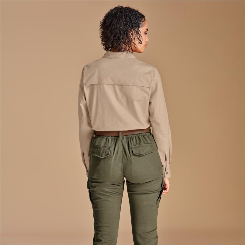 Ladies Long Sleeve Mawenzi Twill Shirt - Image 3