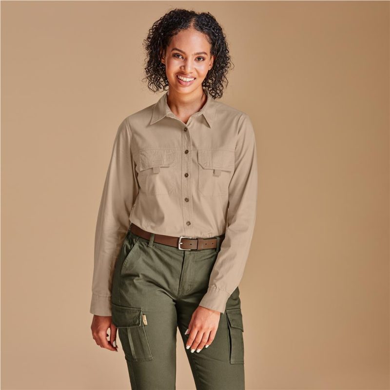 Ladies Long Sleeve Mawenzi Twill Shirt - Image 10