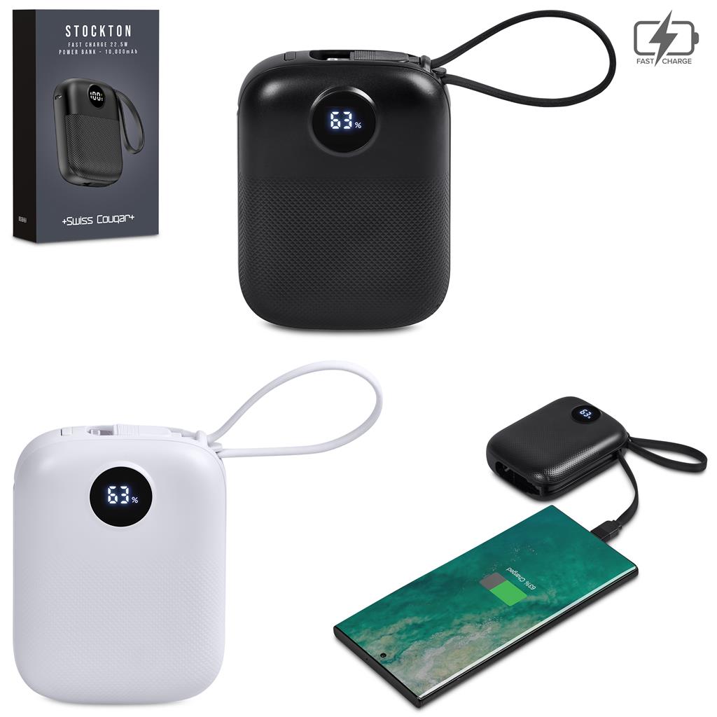 Swiss Cougar Stockton Fast Charge 22.5W Power Bank - 10000mAh - Image 2