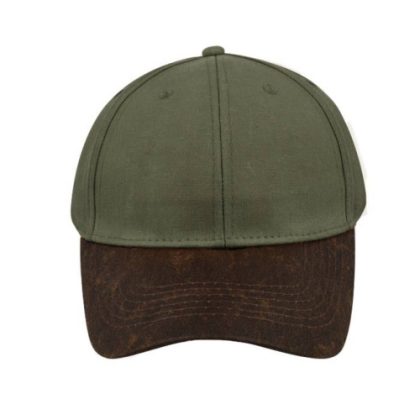 Two Tone Waxed Oilskin 6 Panel